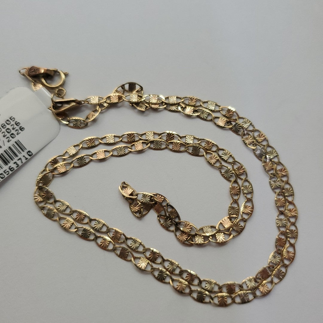 CADENA ORO, ORO COMBINADO 10 K 2.6 GRMS (SEMINUEVO)