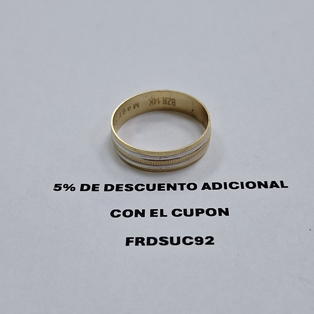 ARGOLLA ORO 14 K 2.9 GRMS (SEMINUEVO)