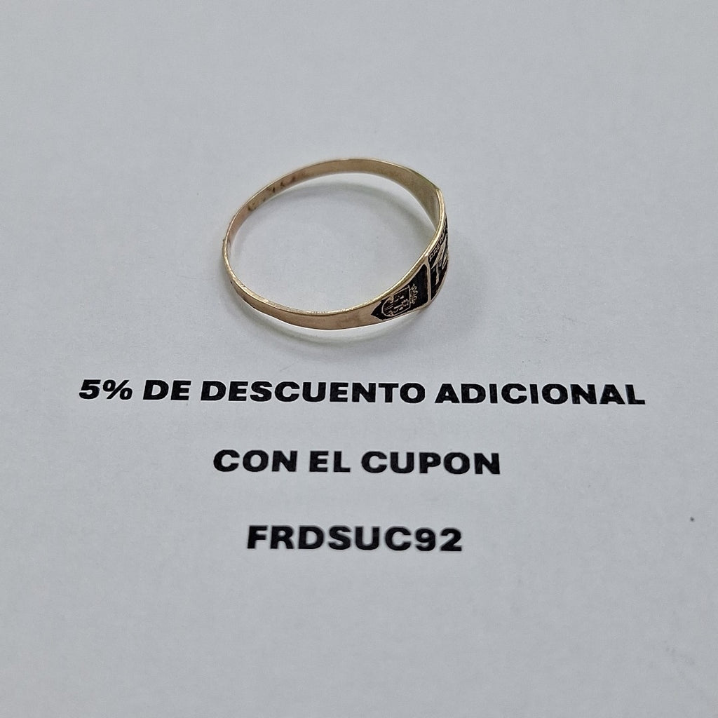 ANILLO DE GRADUACIÓN ORO 8 K 1,00 GRMS (SEMINUEVO)
