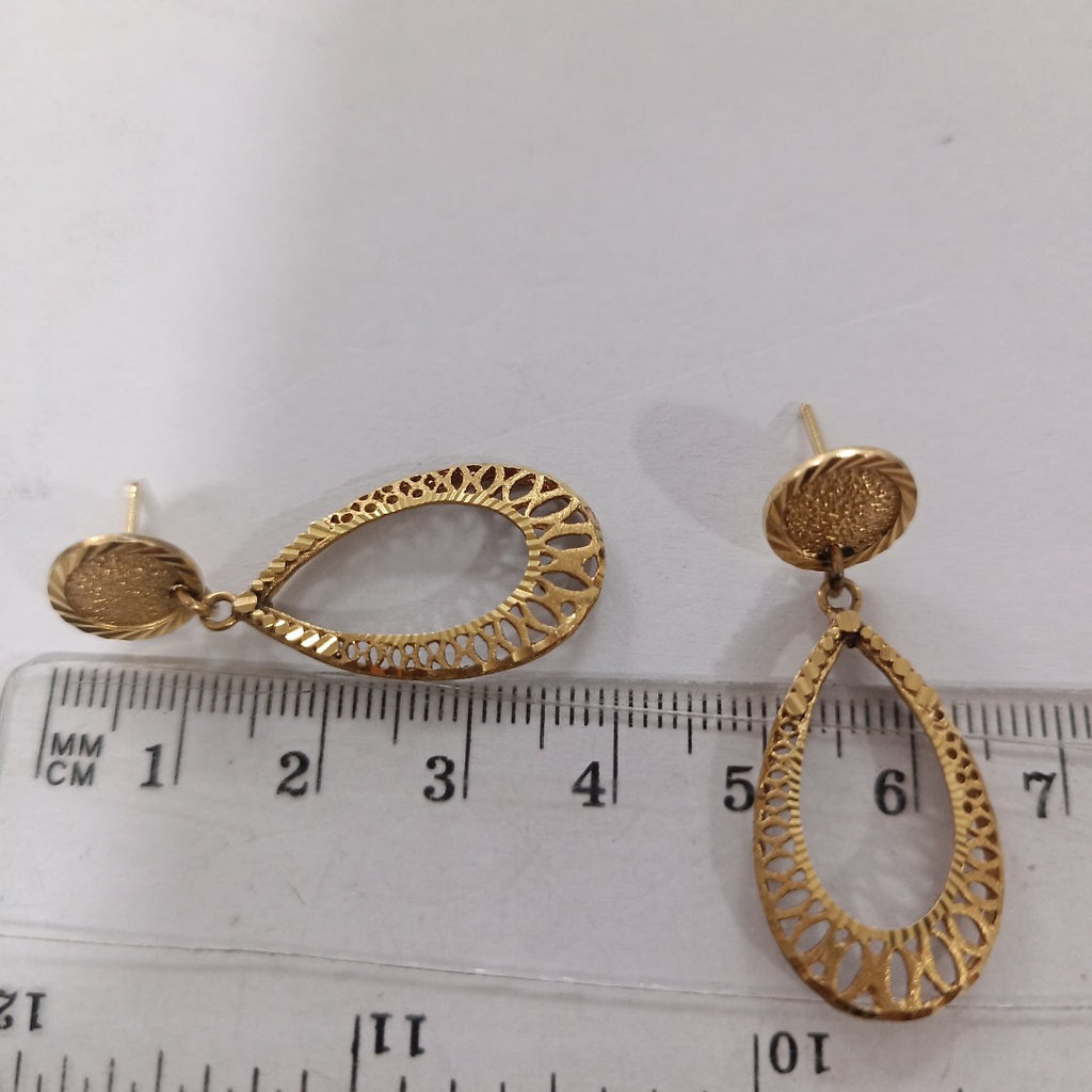 ARETES PAR ORO 18 K 6.3 GRMS (SEMINUEVO)