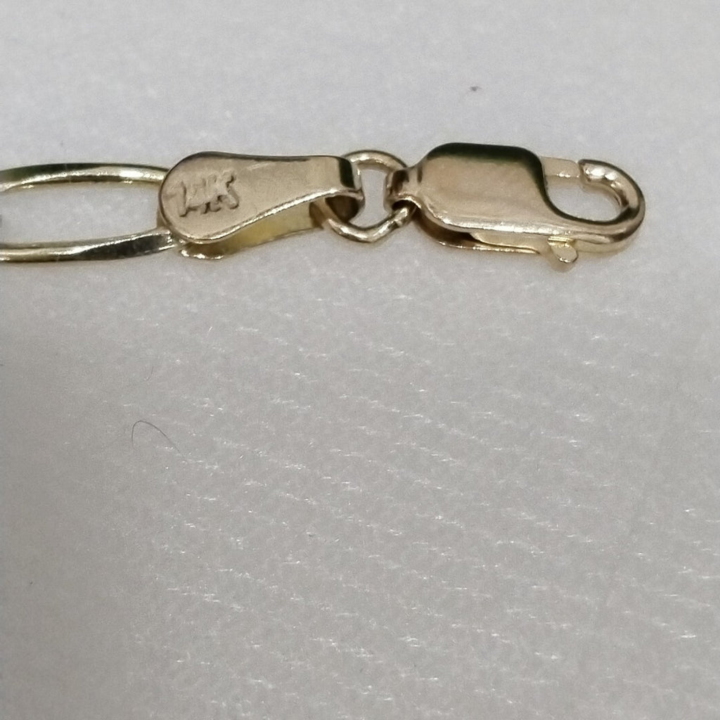 PULSERA TEJIDO 3X1 4.3G 18 CM 14K (NUEVO)