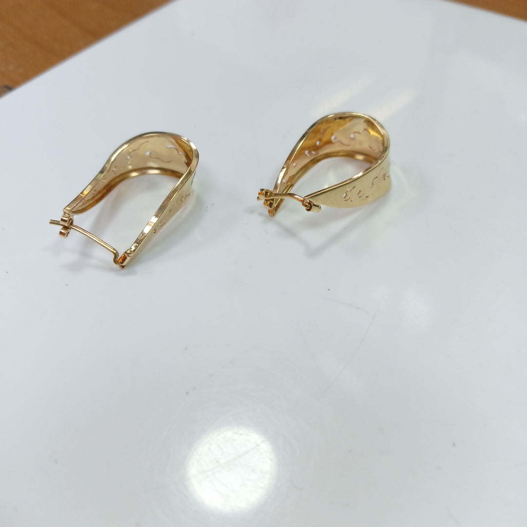 ARRACADAS PAR ORO 14 K 5.6 GRMS (SEMINUEVO)