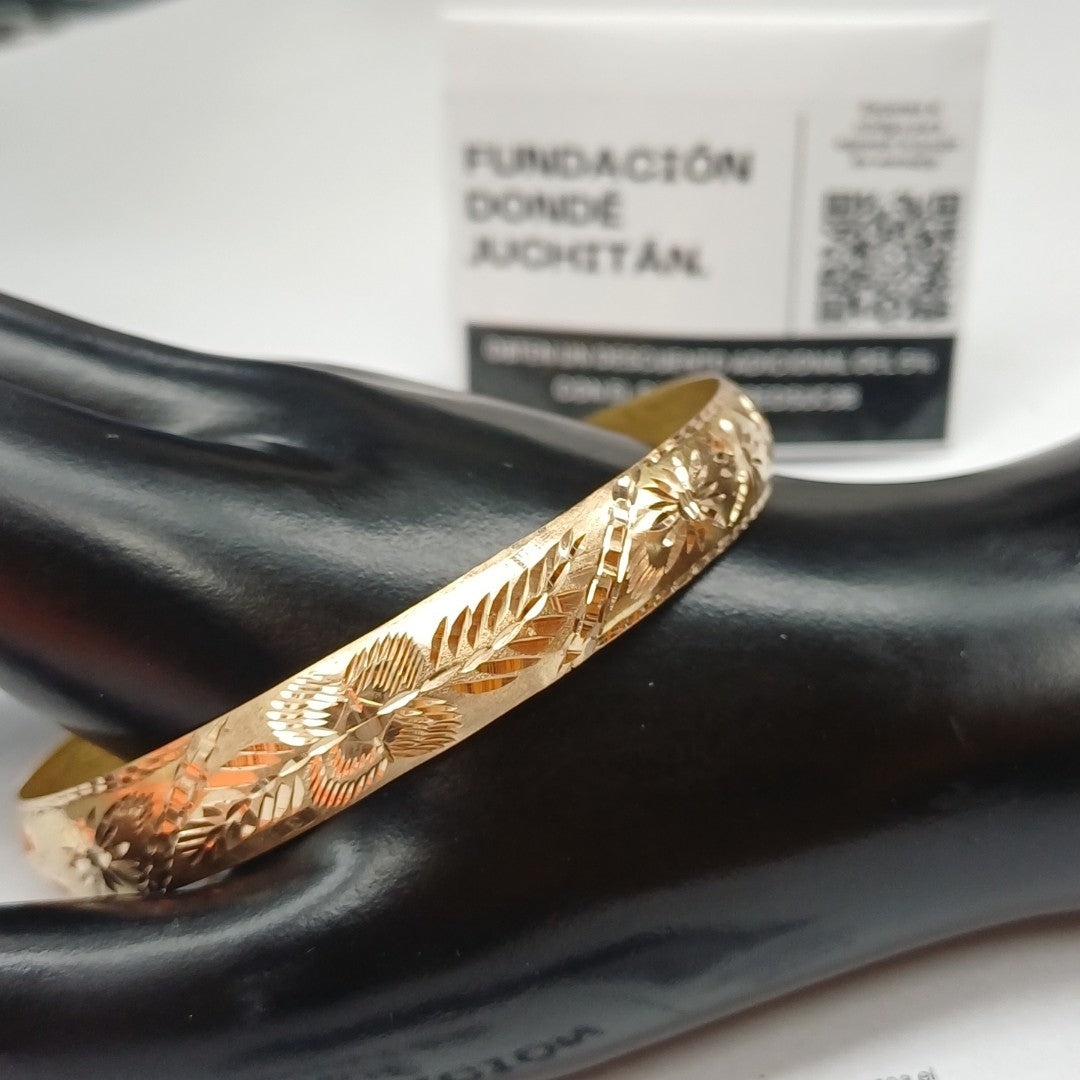 PULSERA RIGIDA ORO 10 K 8.4 GRMS (SEMINUEVO)
