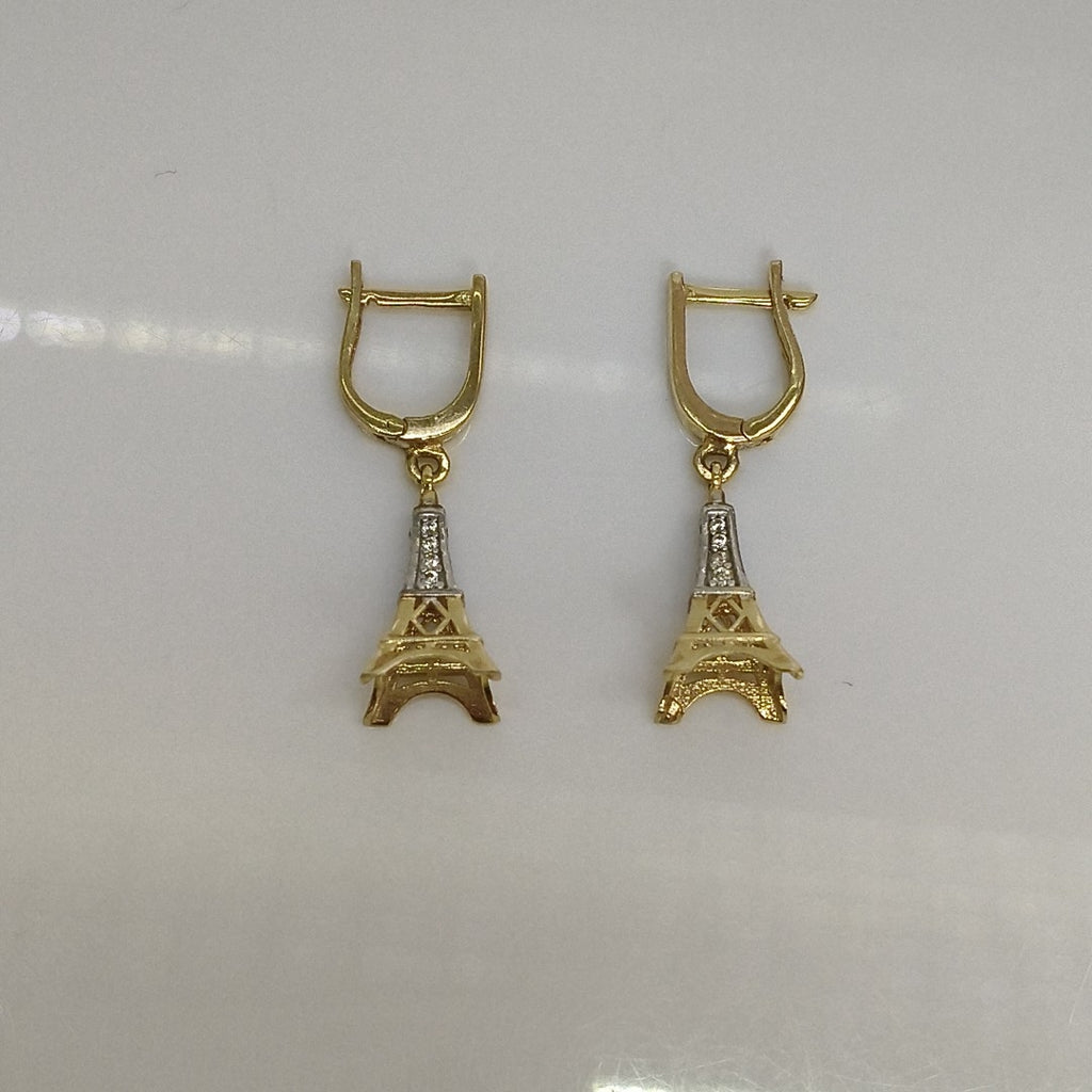 BROQUELES ORO 14K 3.2 (NUEVO)