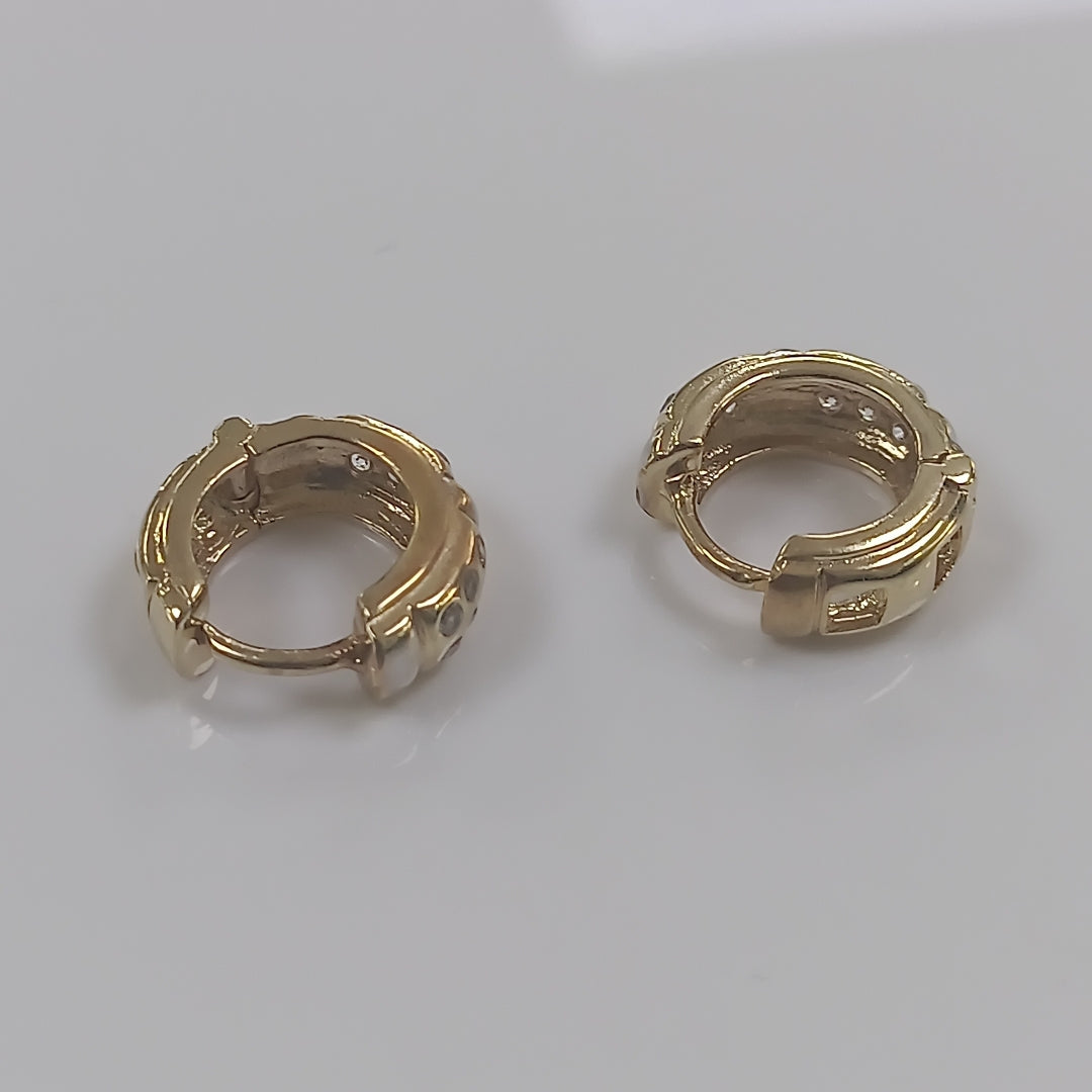 ARETES PAR ORO 14 K 5,50 GRMS (SEMINUEVO)