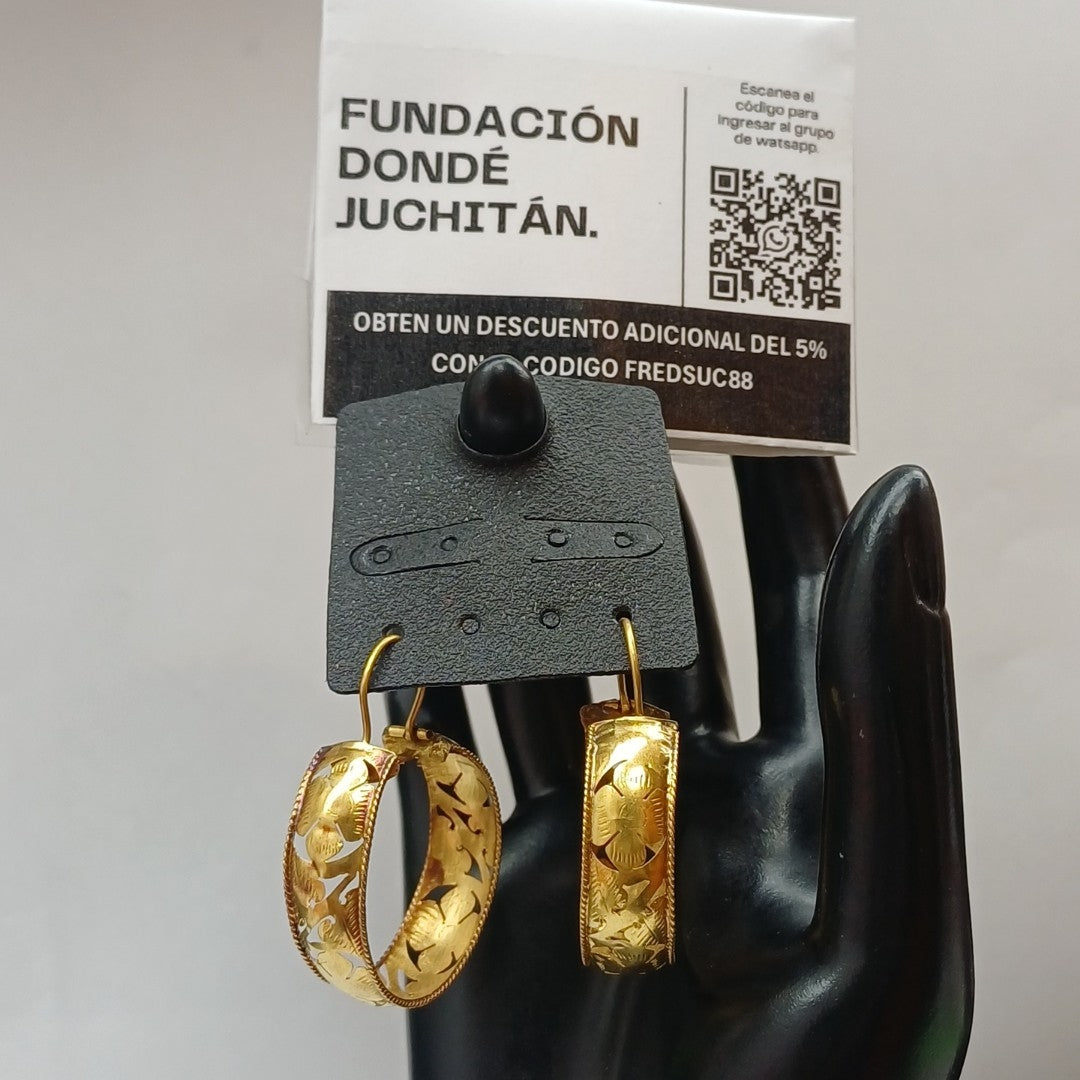 ARETES PAR ORO 10 K 3.5 GRMS (SEMINUEVO)