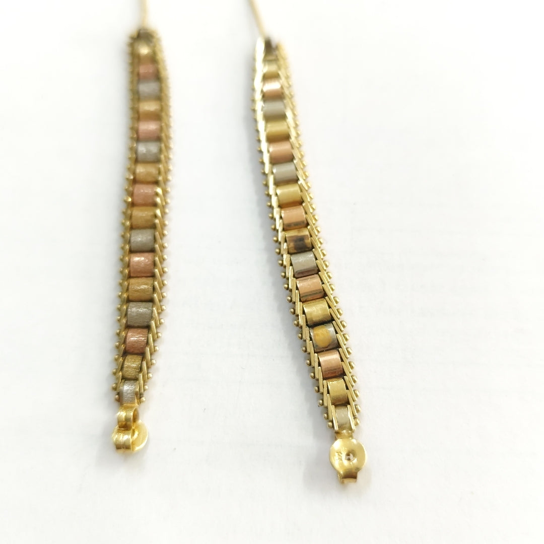ARETES PAR ORO 14 K 6.8 GRMS (SEMINUEVO)