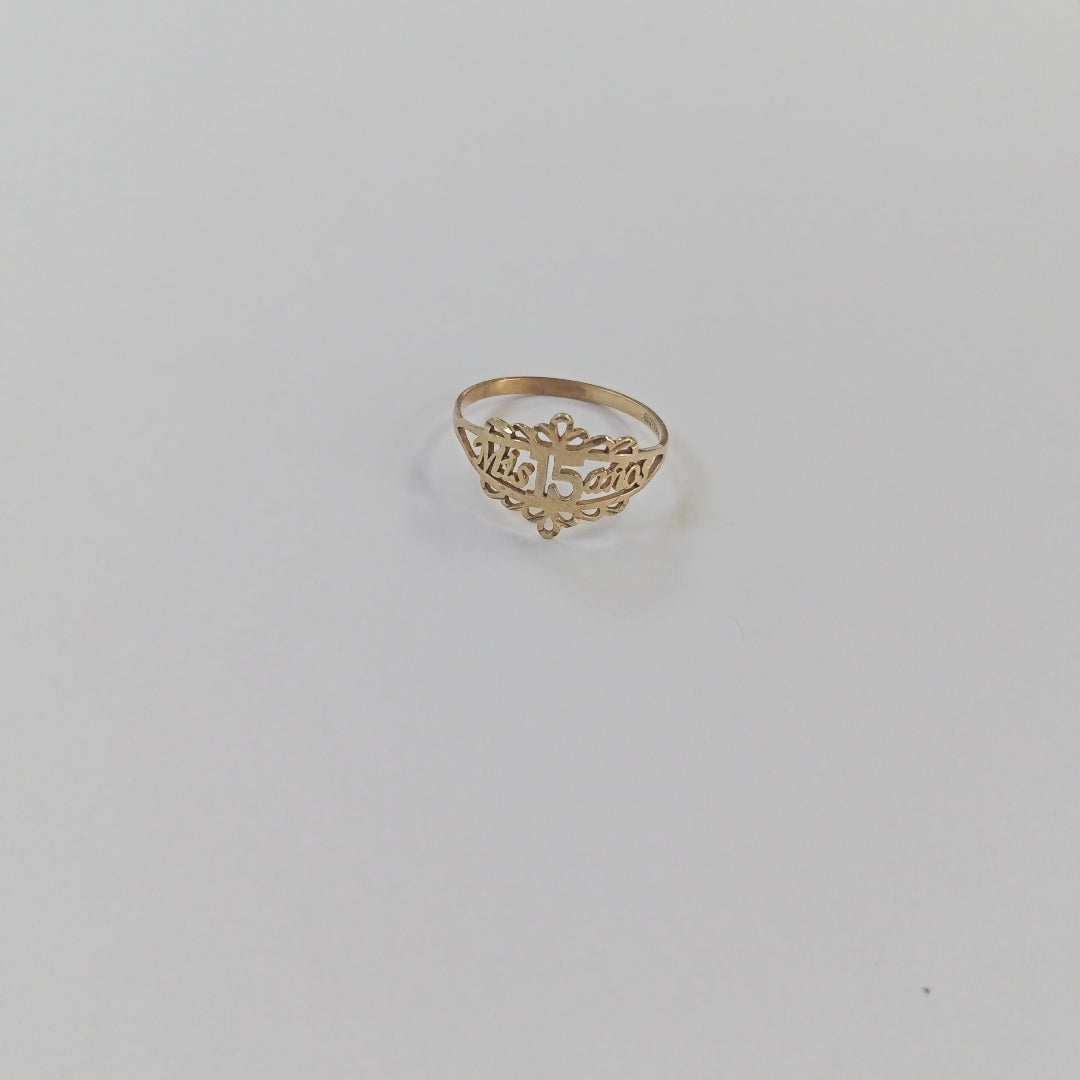 ANILLO CONMEMORATIVO ORO 10 K 1,10 GRMS (SEMINUEVO)