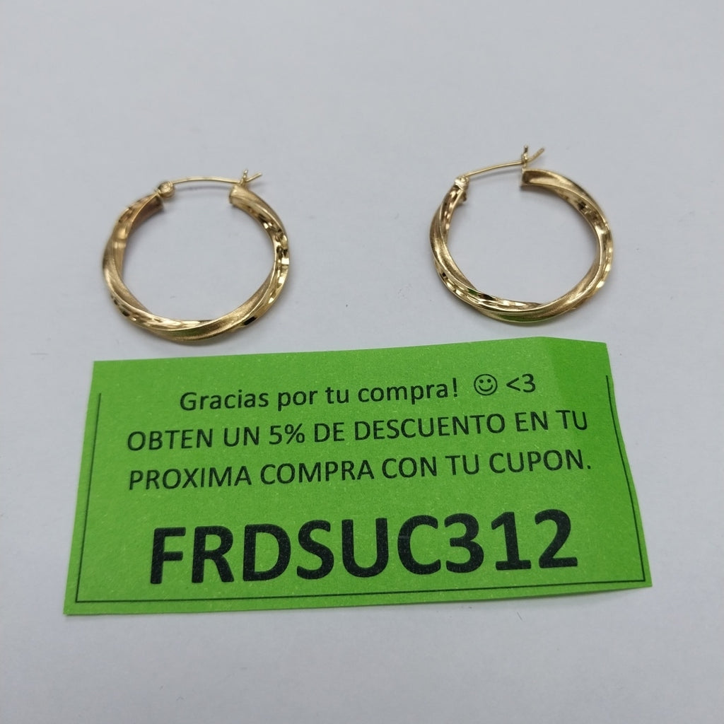 ARRACADAS PAR ORO 10 K 2 GRMS (SEMINUEVO)