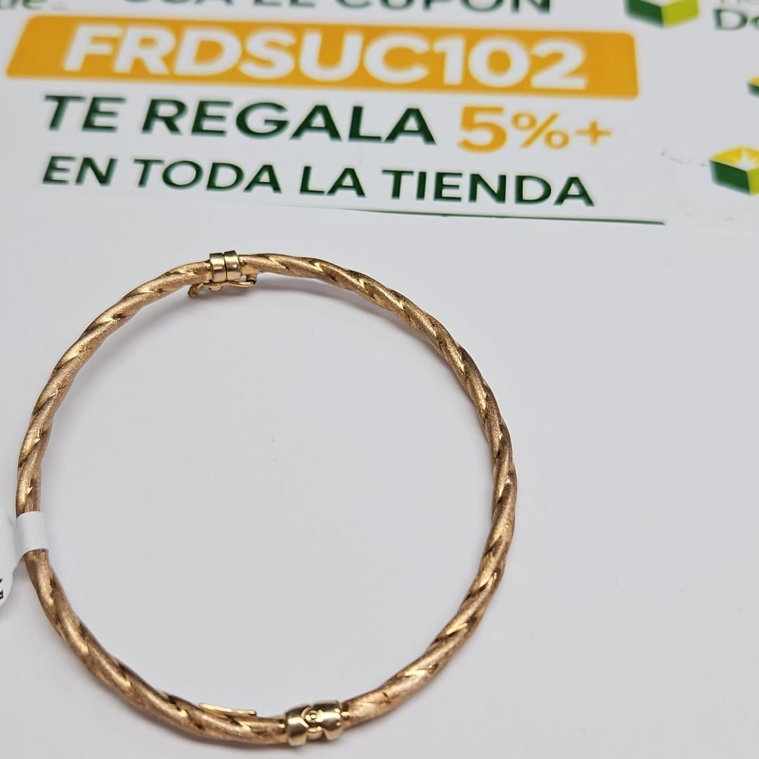 PULSERA RIGIDA ORO 14 K 3,90 GRMS (SEMINUEVO)