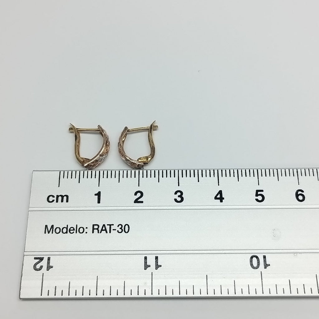 ARETES PAR ORO 14 K 0.8 GRMS (SEMINUEVO)