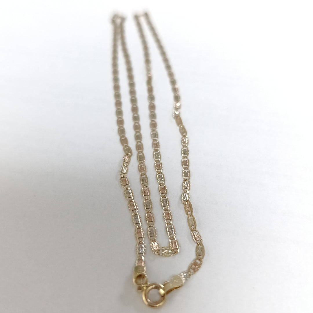 CADENA ORO, ORO COMBINADO 14 K 2.2 GRMS (SEMINUEVO)