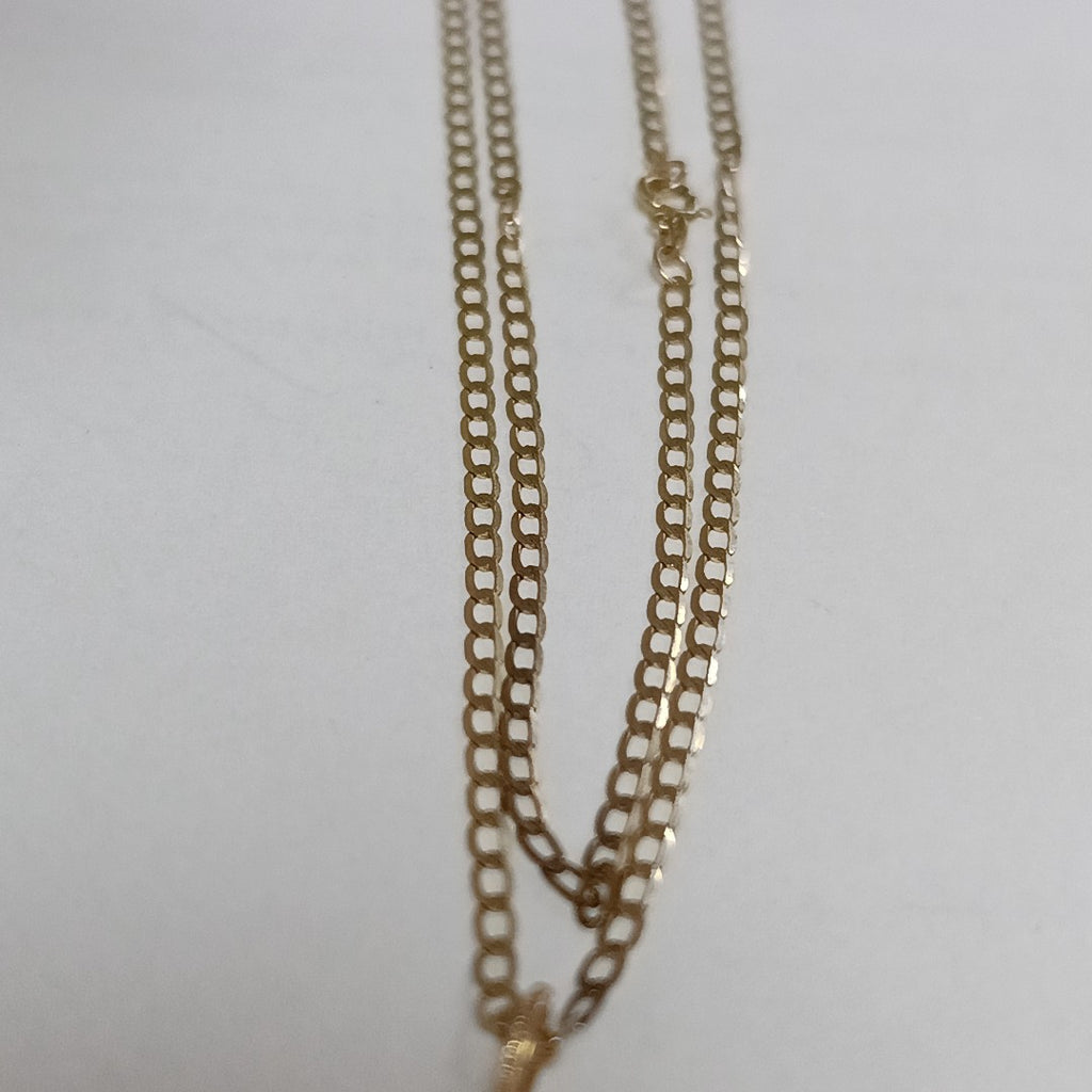 CADENA, MEDALLA RELIGIOSA ORO 10 K 1.9 GRMS (SEMINUEVO)