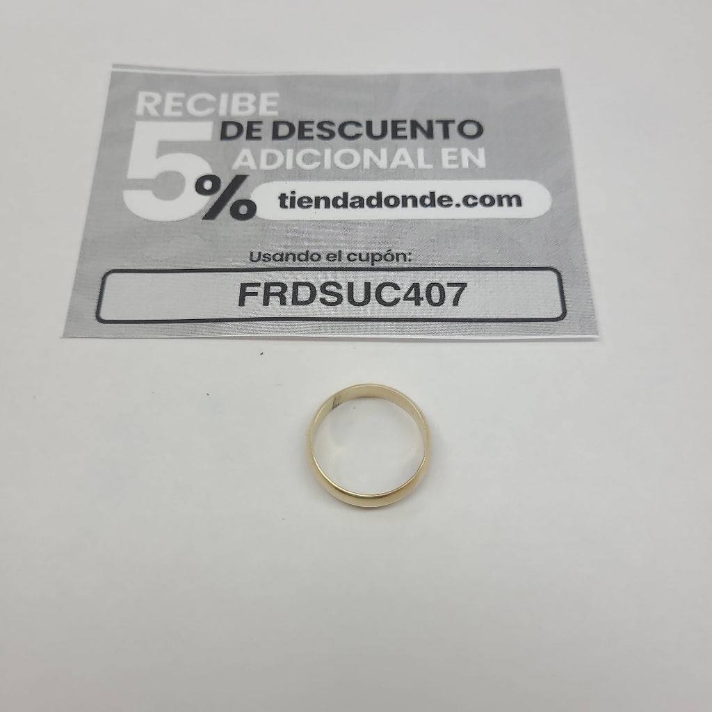ARGOLLA ORO 14 K 3,10 GRMS (SEMINUEVO)