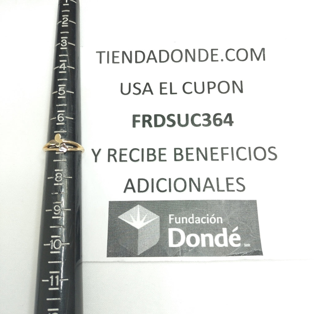 ANILLITO ORO, ORO COMBINADO 14 K 2.1 GRMS (SEMINUEVO)