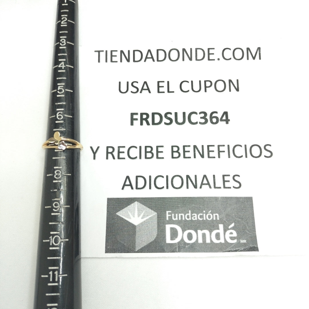 ANILLITO ORO, ORO COMBINADO 14 K 2.1 GRMS (SEMINUEVO)