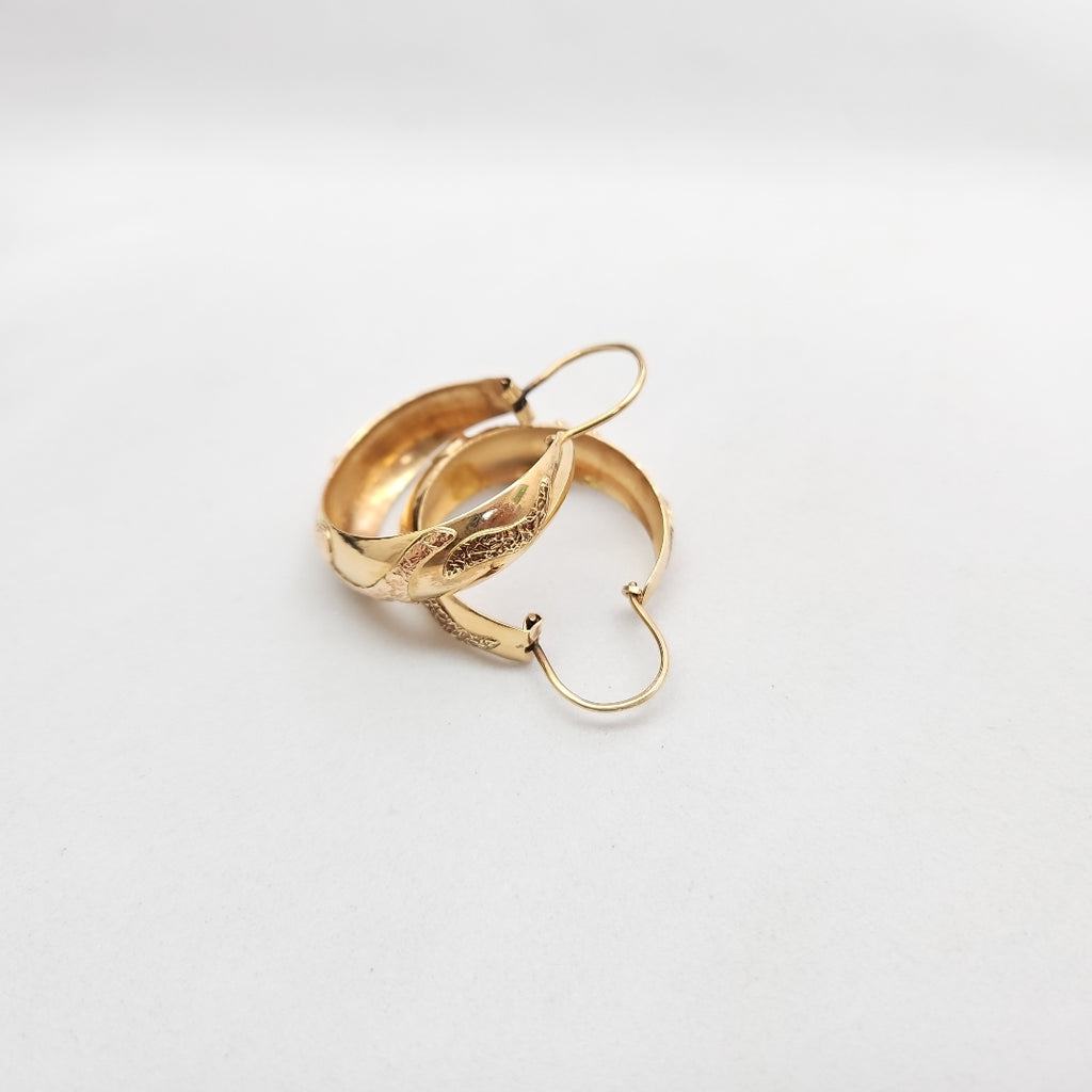 ARRACADAS PAR ORO 14 K 7.5 GRMS (SEMINUEVO)