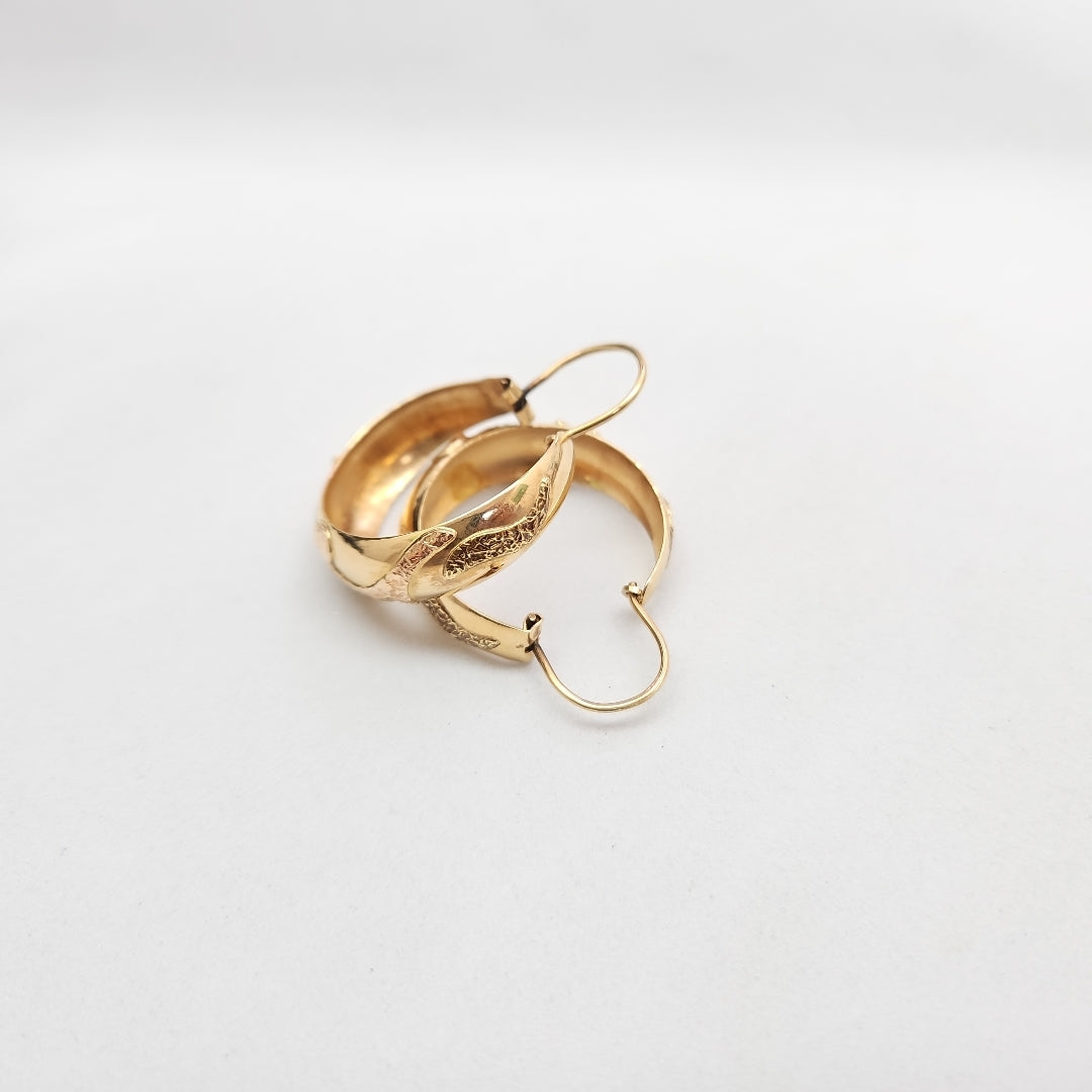 ARRACADAS PAR ORO 14 K 7.5 GRMS (SEMINUEVO)