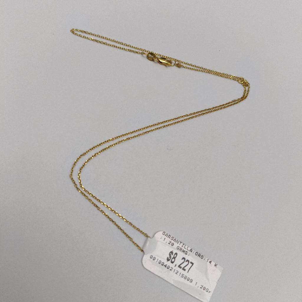 GARGANTILLA ORO 14 K 1,20 GRMS (SEMINUEVO)