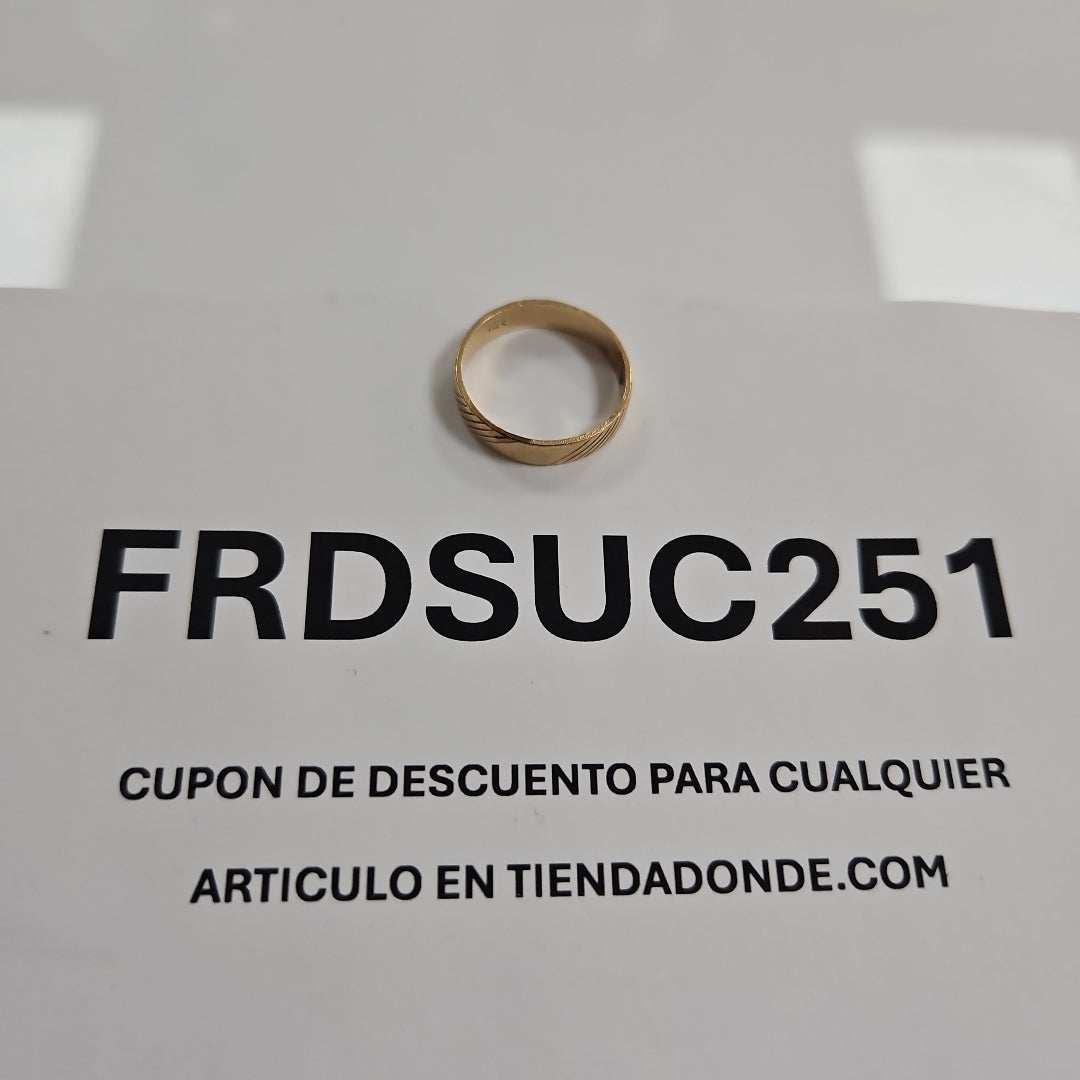 ARGOLLA ORO 14 K 2.3 GRMS (SEMINUEVO)