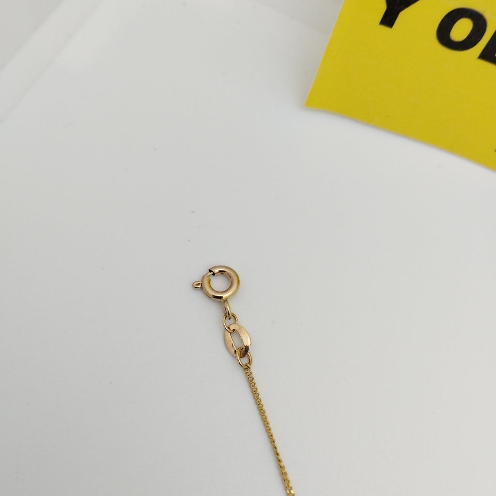 PULSERAS TEJIDO ESPECIAL C/DIJE ORO 10K 18 CM 1.3 GR (NUEVO)