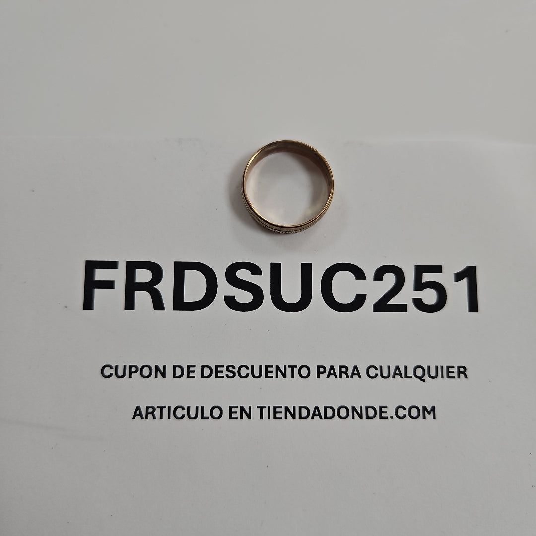 ARGOLLA ORO, ORO COMBINADO 10 K 2.2 GRMS (SEMINUEVO)