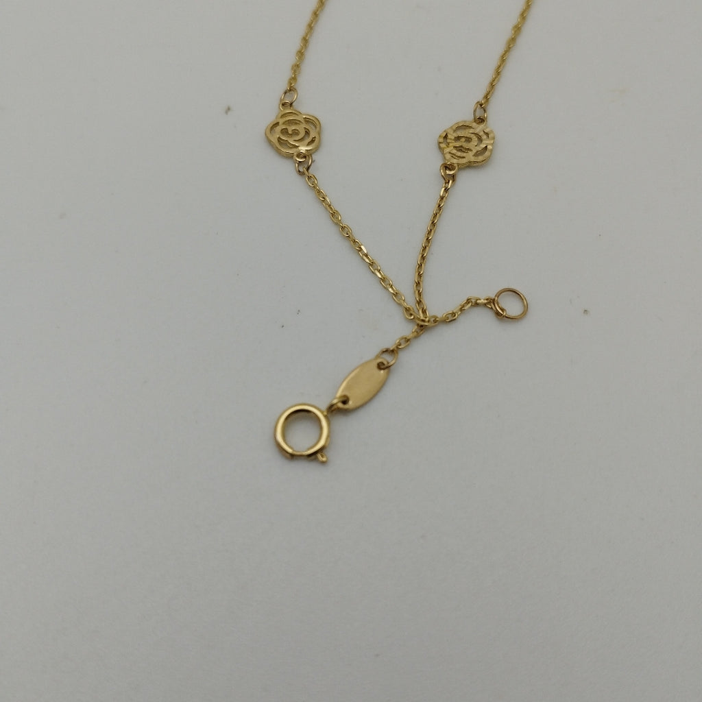 PULSERAS TEJIDO ESPECIAL C/DIJE ORO 10K 18 CM 1 GR (NUEVO)