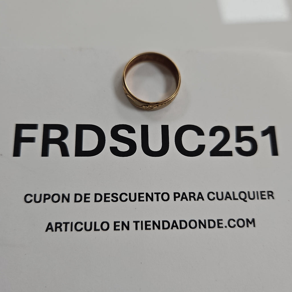 ARGOLLA ORO 10 K 1.9 GRMS (SEMINUEVO)