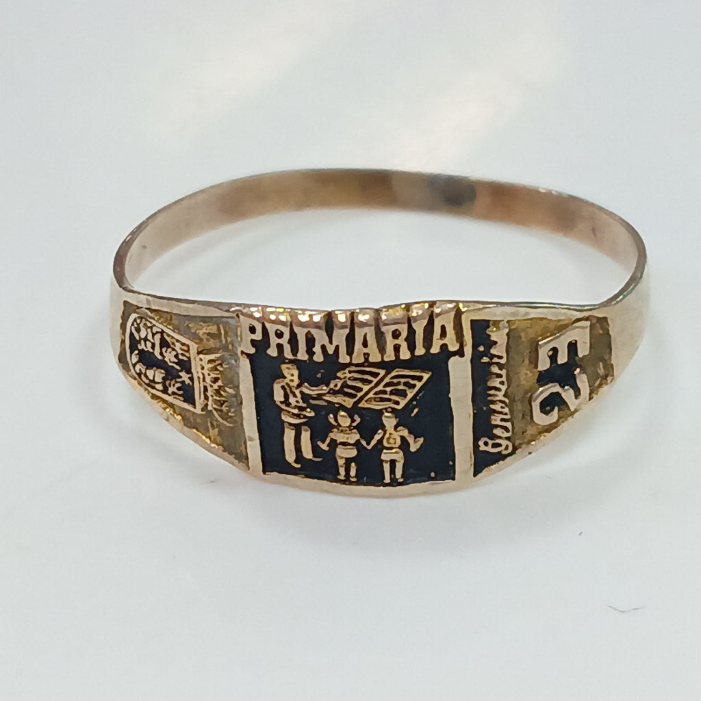 ANILLO DE GRADUACIÓN ORO 8 K 0.9 GRMS (SEMINUEVO)