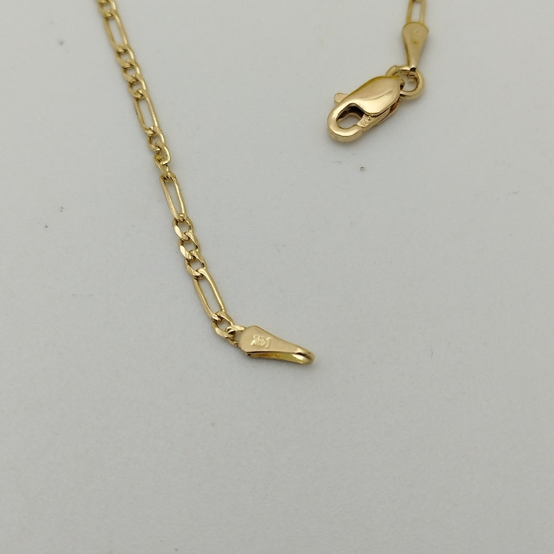 PULSERA 3X1 ORO 14K 21 CM 1.7 GR (NUEVO)