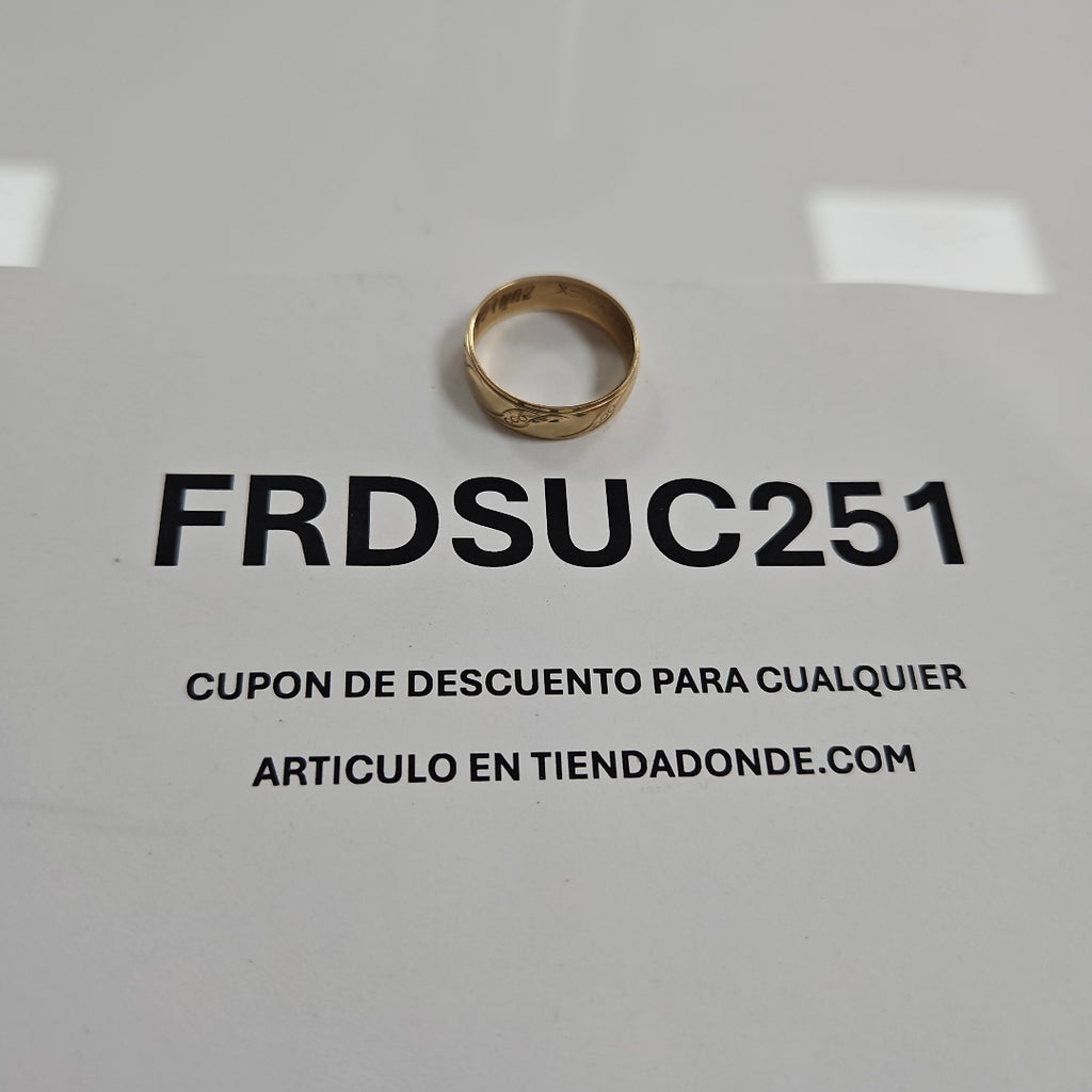 ARGOLLA ORO 10 K 2.1 GRMS (SEMINUEVO)