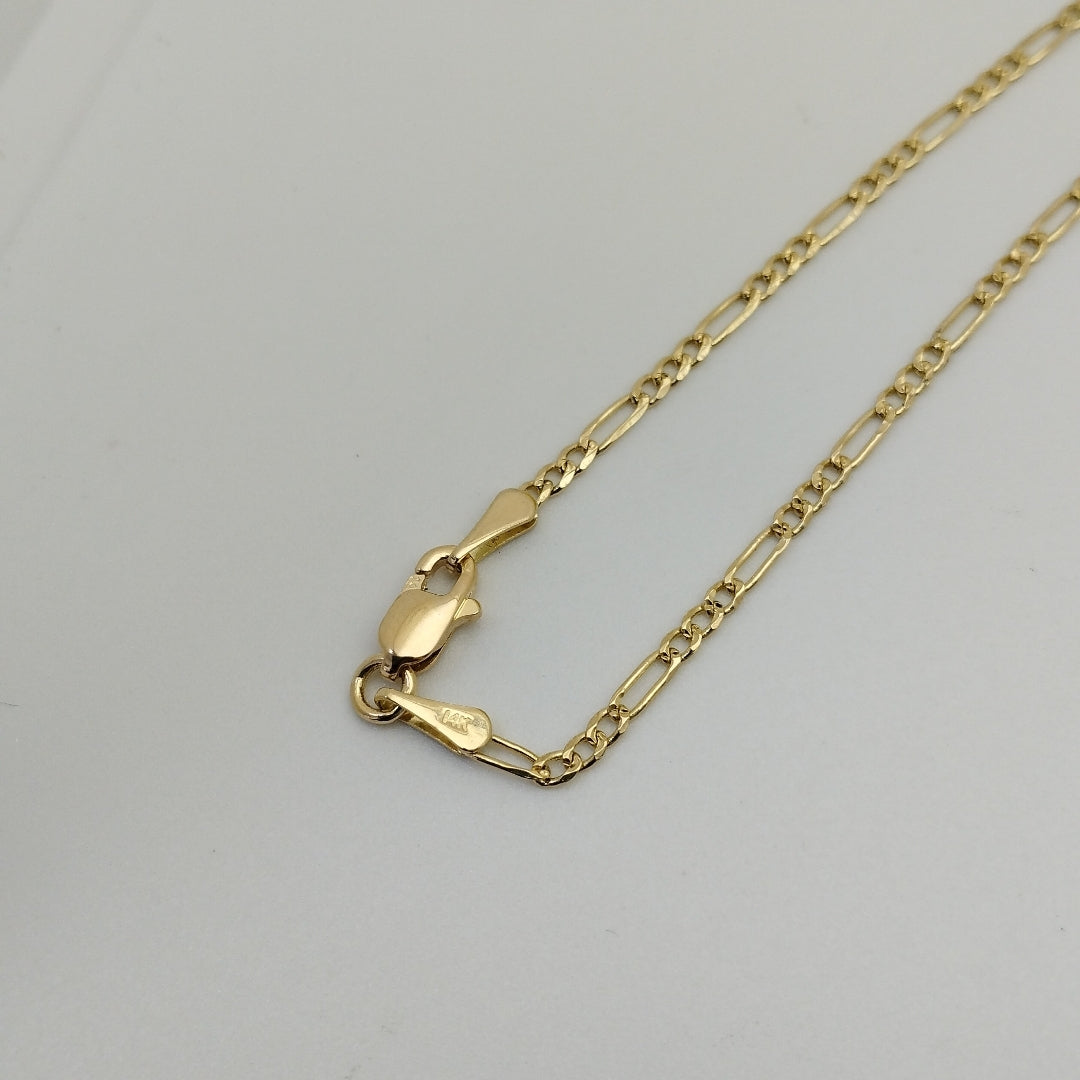 CADENAS 3X1 ORO 14K 55 CM 4 GR (NUEVO)