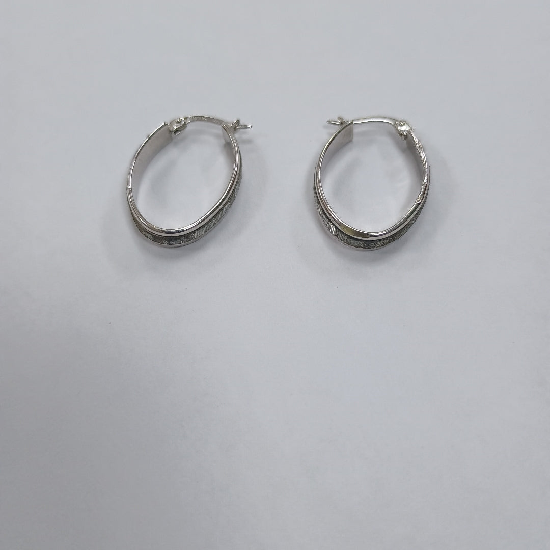 ARRACADAS PAR ORO BLANCO 10 K 1,50 GRMS (SEMINUEVO)