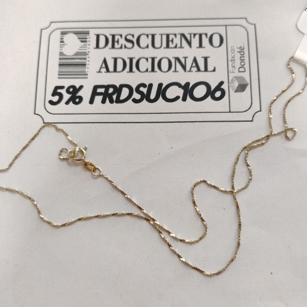 CADENA ORO 14 K 1.1 GRMS (SEMINUEVO)
