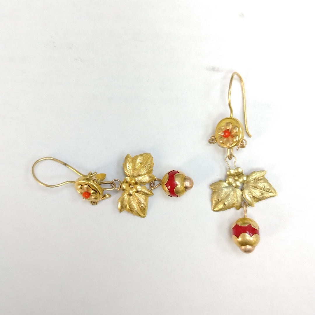 ARETES PAR ORO 10 K 3,10 GRMS (SEMINUEVO)