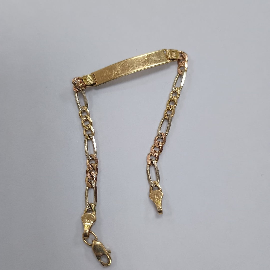 ESCLAVA ORO COMBINADO 14 K 4,60 GRMS (SEMINUEVO)