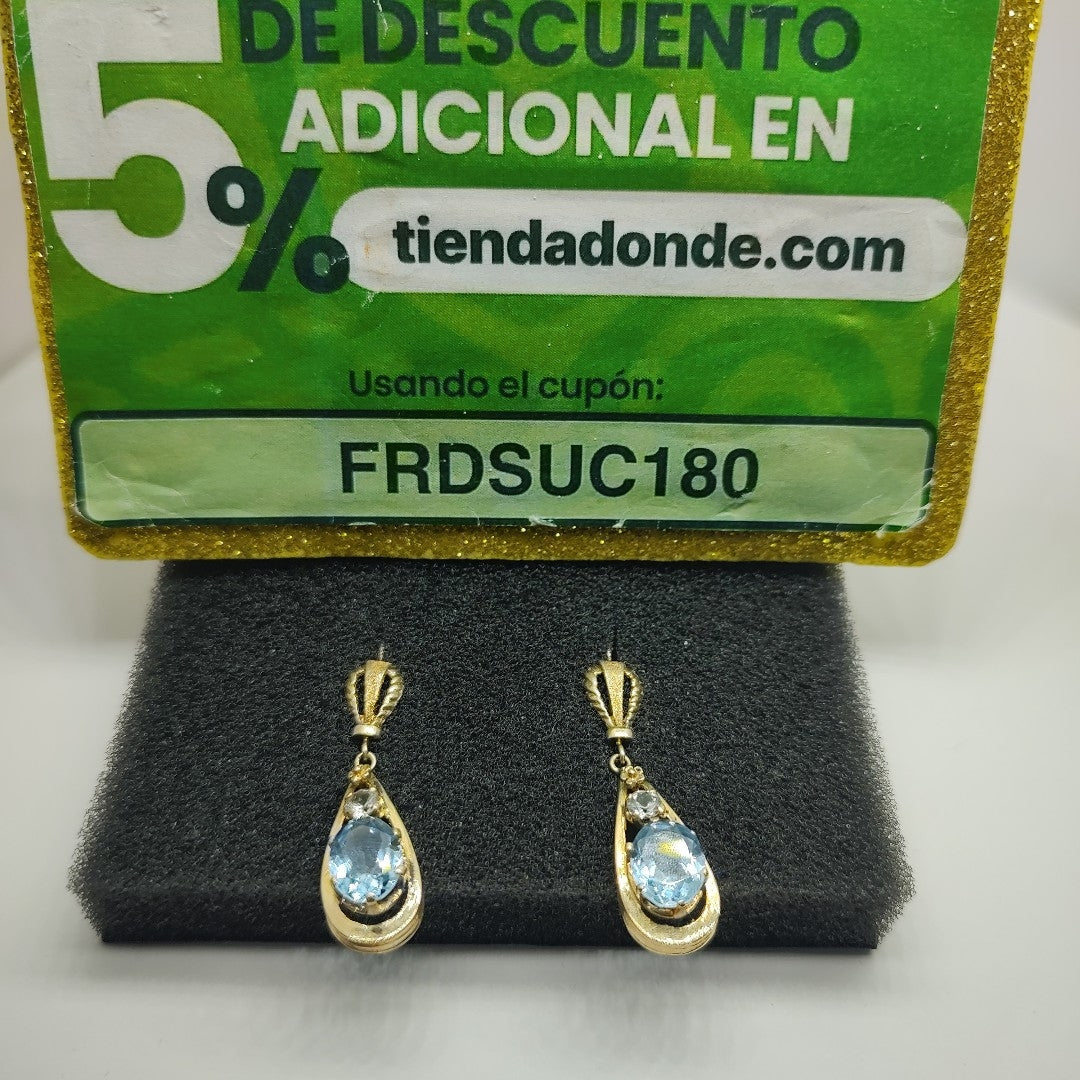 ARETES PAR ORO 8 K 5.8 GRMS (SEMINUEVO)