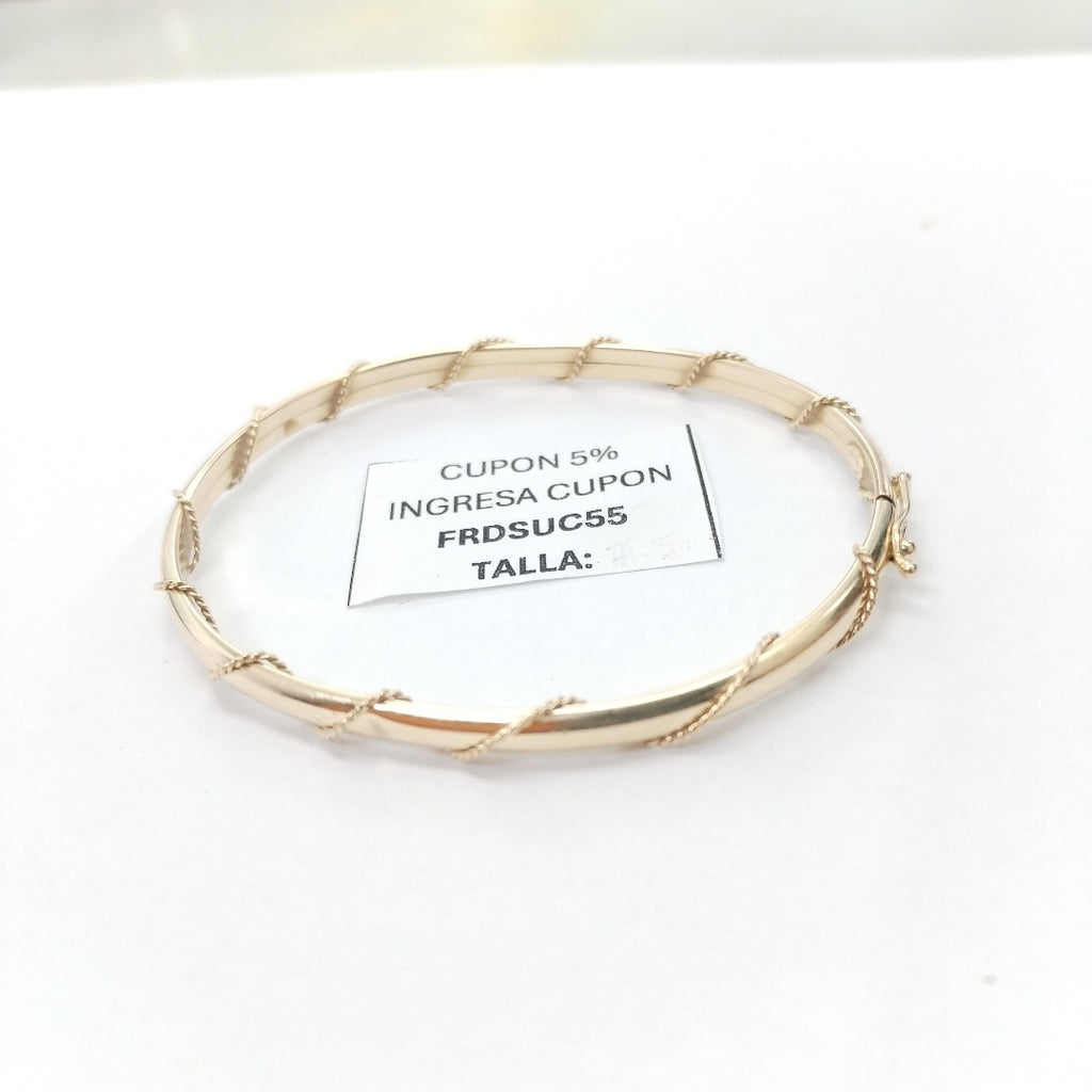 PULSERA RIGIDA ORO 14 K 5.3 GRMS (SEMINUEVO)