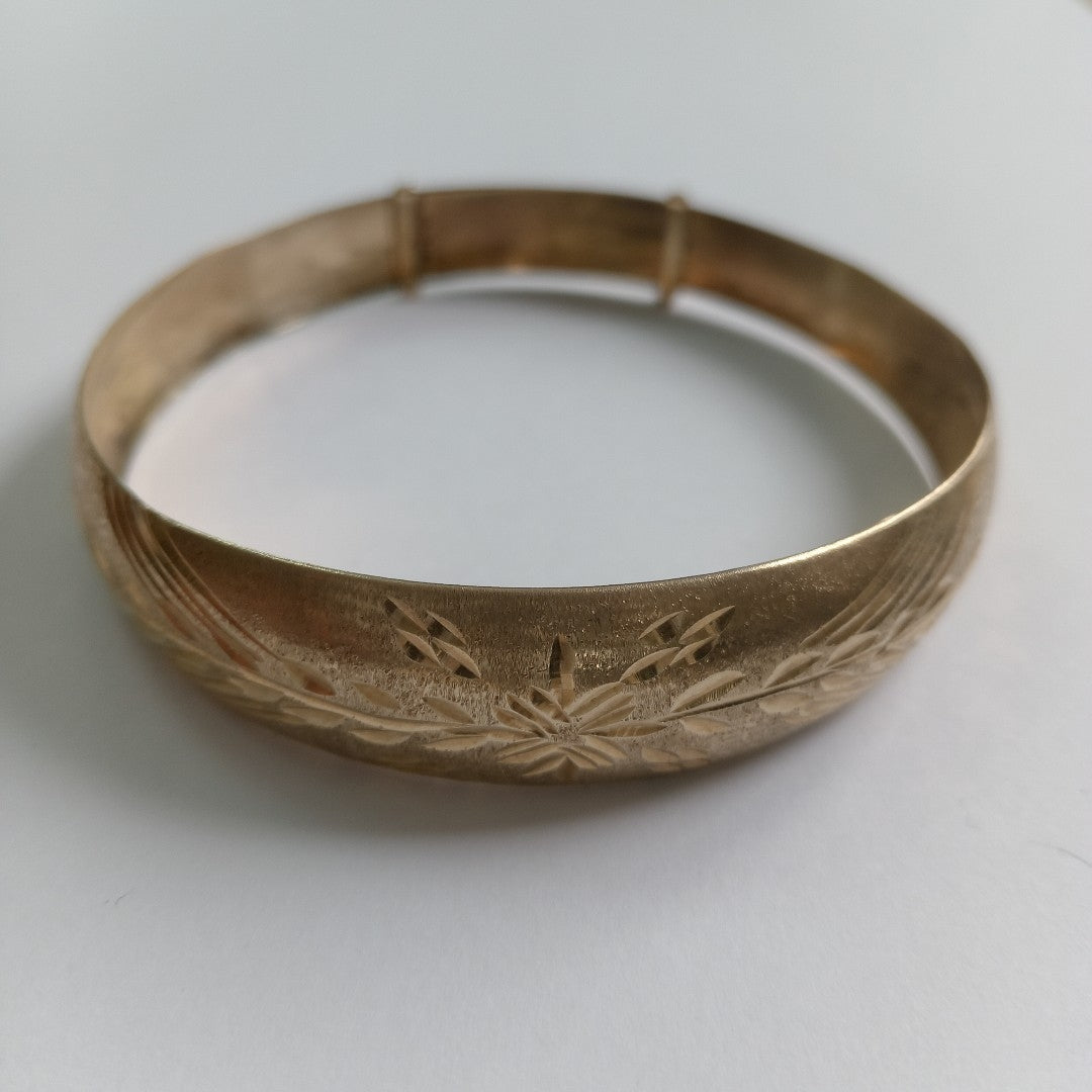 PULSERA RIGIDA ORO 10 K 9.3 GRMS (SEMINUEVO)
