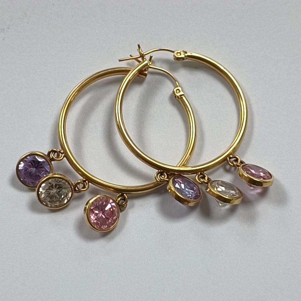 ARRACADAS PAR ORO 14 K 6,60 GRMS (SEMINUEVO)