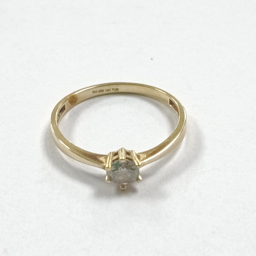 SOLITARIO ORO 14 K 1.8 GRMS (SEMINUEVO)