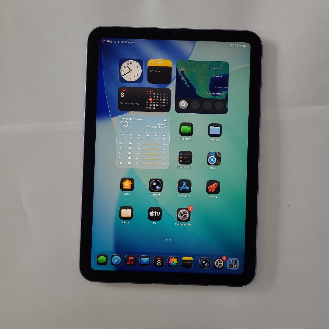 TABLETA APPLE IPAD MINI 6 A2568 256 GB 4 GB RAM (SEMINUEVO)