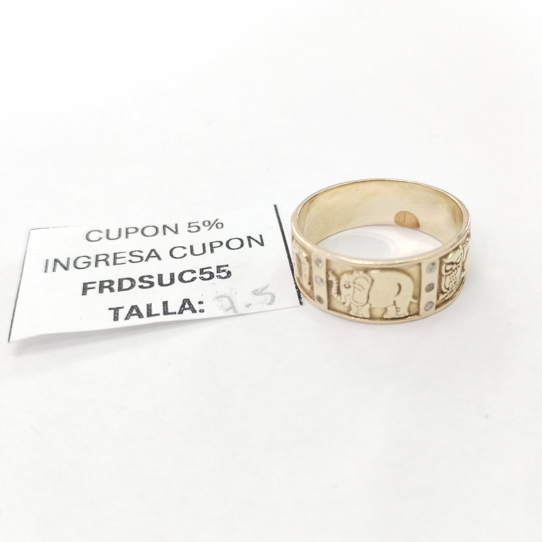 ANILLO ORO 14 K 4.3 GRMS (SEMINUEVO)