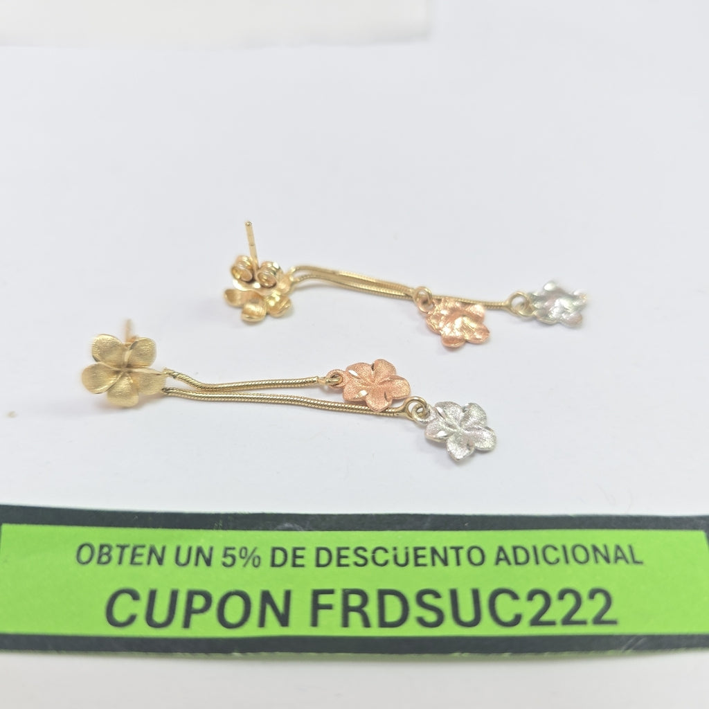 BROQUELES PAR ORO 14 K 3,20 GRMS (SEMINUEVO)