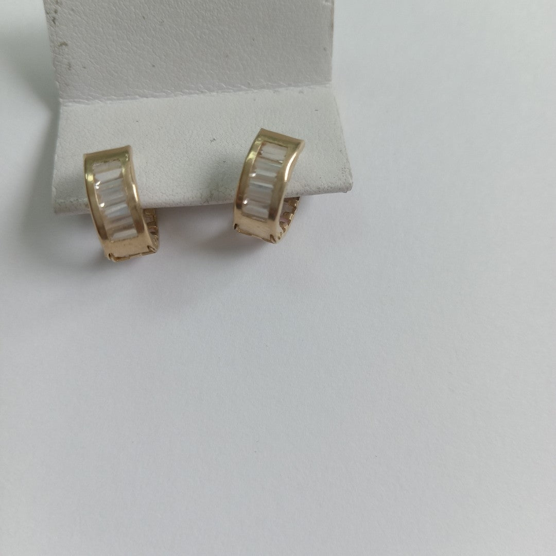 ARRACADAS PAR ORO 10 K 1.5 GRMS (SEMINUEVO)