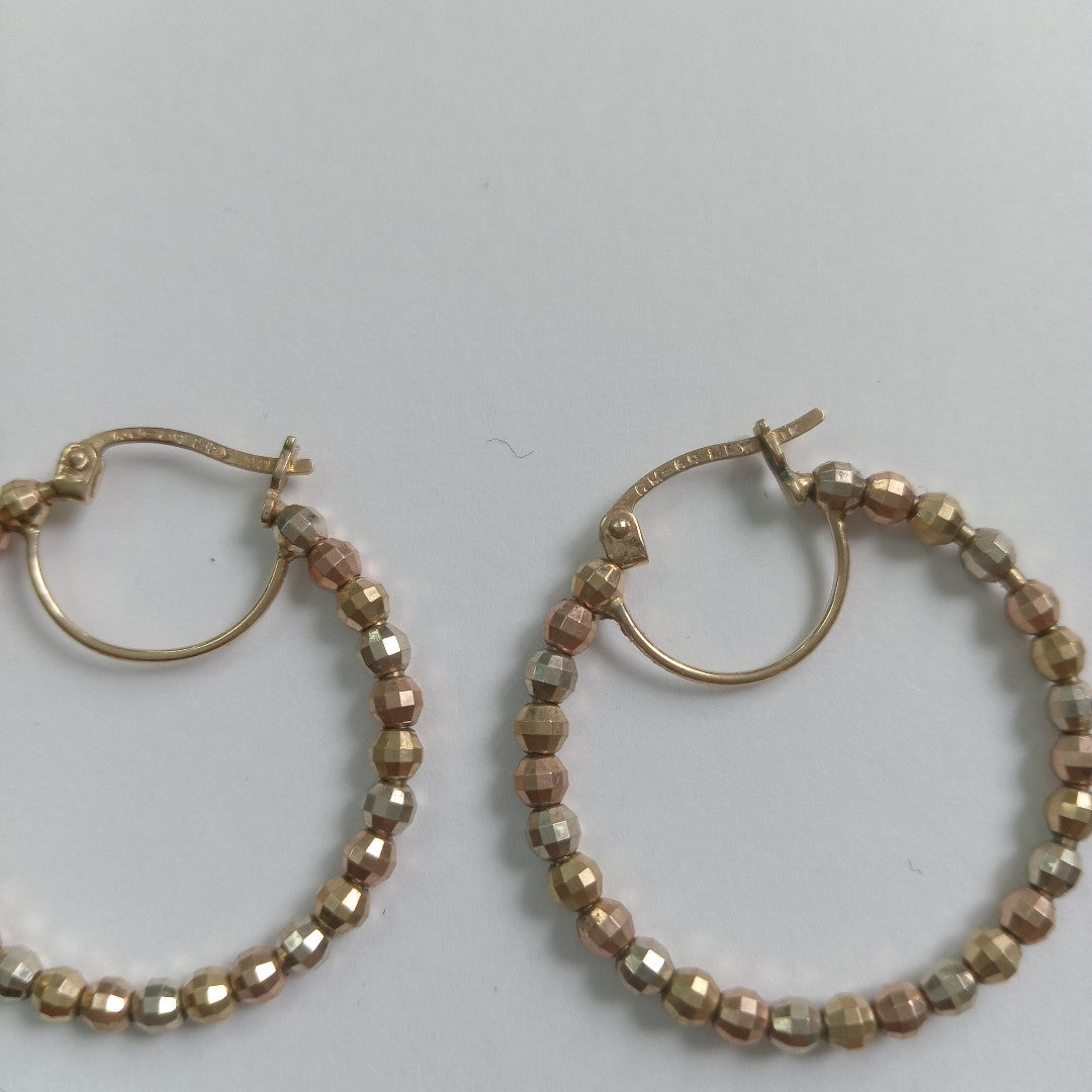 ARRACADAS PAR ORO 10 K 3.2 GRMS (SEMINUEVO)