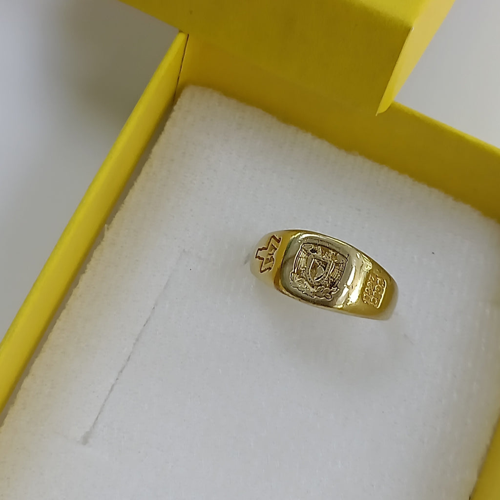 ANILLO DE GRADUACIÓN ORO 14 K 5.2 GRMS (SEMINUEVO)