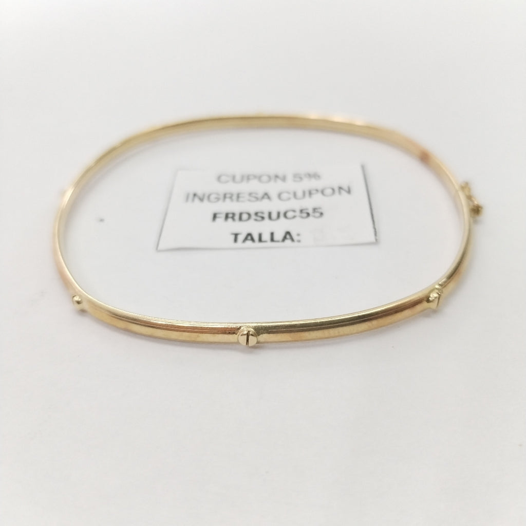 PULSERA RIGIDA ORO 10 K 5.1 GRMS (SEMINUEVO)
