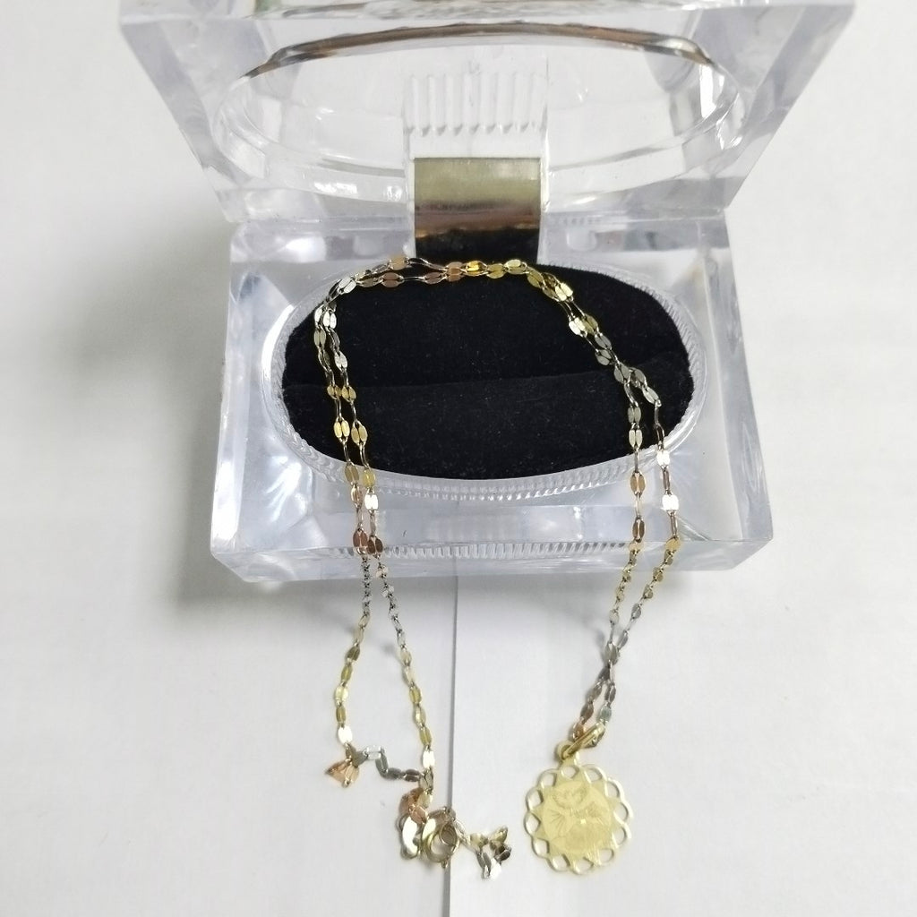 CADENA,MEDALLA RELIGIOSA ORO 14 K 1,60 GRMS (SEMINUEVO)