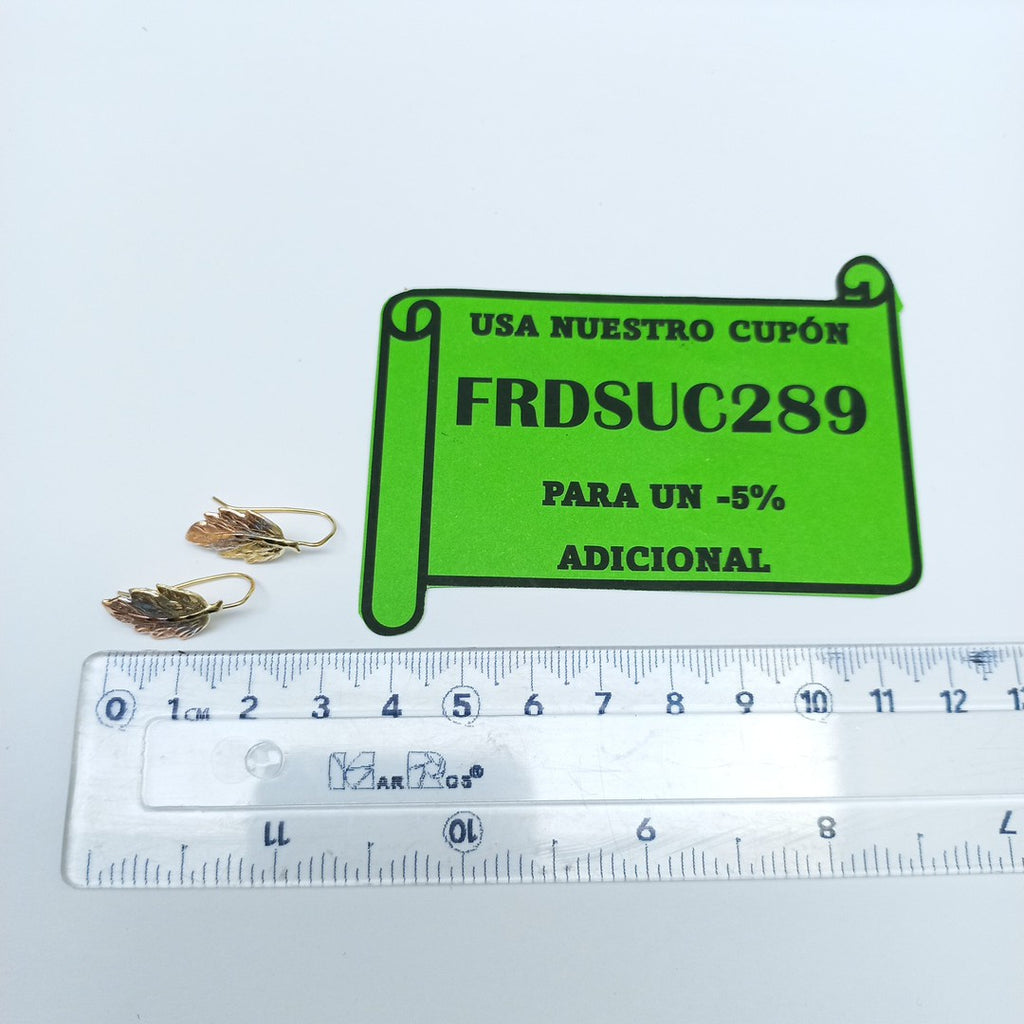 ARETES PAR ORO 14 K 0,90 GRMS (SEMINUEVO)